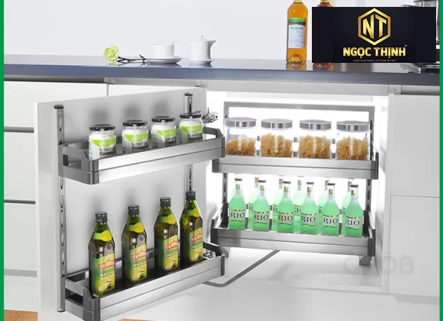 Tủ đồ khô 2 tầng inox hộp tại Đại Phước